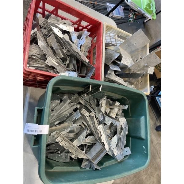 3 BINS OF ASSORTED HANGERS