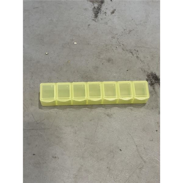 CASE OF YELLOW PILL BOXES