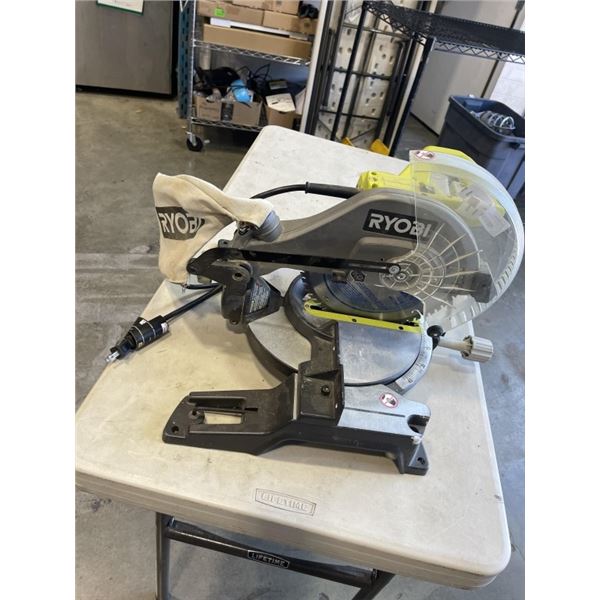 RYOBI CORDED SKIL SAW WITH 10 " BLADE. WORKING