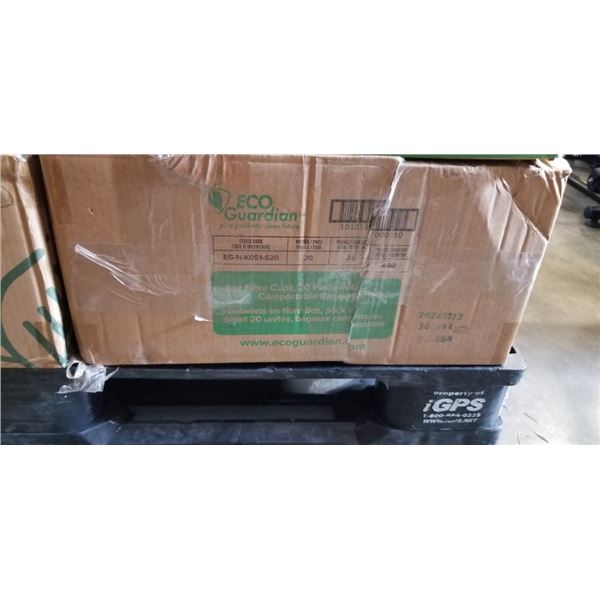 CASE OF 8OZ COMPASTIBLE CUPS - 24 PACKS OF 20, 480 CUPS TOTAL