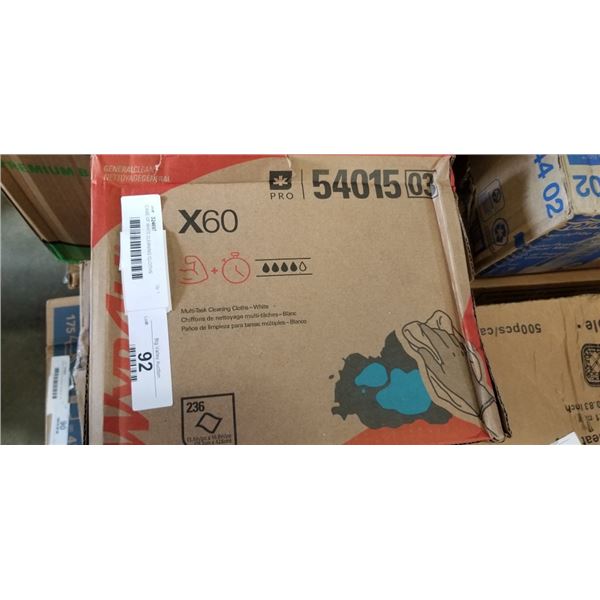 CASE OF WHITE CLEANING CLOTHS