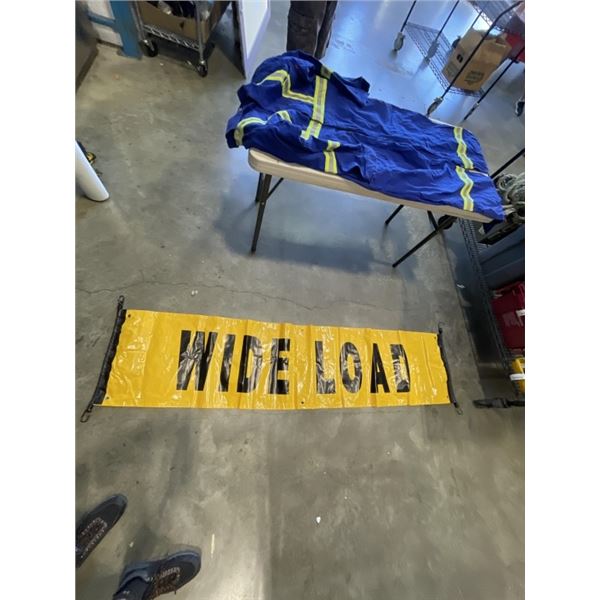 OVERSIZE VEHICLE SIGN AND COVERALLS SIZE 48