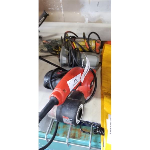 BLACK & DECKER POWERFILE AND PORTER CABLE CUTOUT TOOL MODEL 7499 AND ROTARY HAMMER DRILL