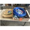 Image 1 : TRAY OF BETTER BOAT ITEMS INCLUDING BOAT COVER SUPPORT POLE, 4 PACK 1/2 IN DOCK LINES, DUNGEE DOCK L