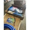 Image 3 : TRAY OF BETTER BOAT ITEMS INCLUDING BOAT COVER SUPPORT POLE, 4 PACK 1/2 IN DOCK LINES, DUNGEE DOCK L