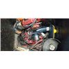 Image 4 : TOTE OF ASSORTED POWER TOOLS AND GRINDERS ETC
