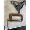 Image 3 : BLACK AND DECKER REVERSIBLE DRILL, C-CLAMP, AND 2 WORKHORSE BRACKETS