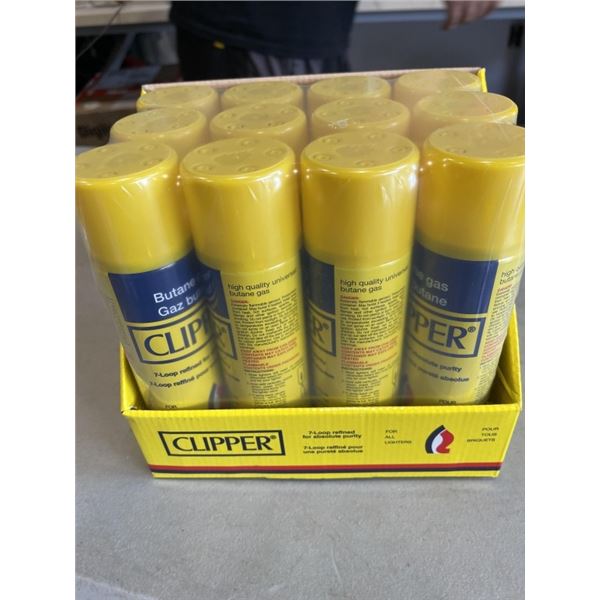 12 PACK CLIPPER BUTANE REFILLS