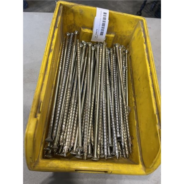 TUB OF 10 INCH STRUCTURAL SCREWS