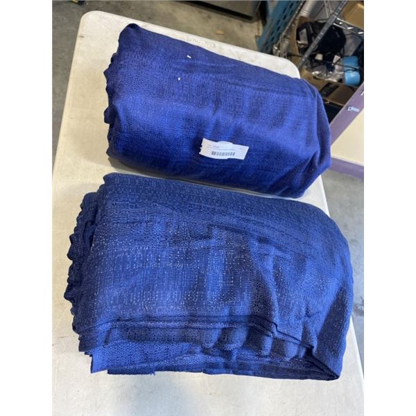 20 4FT X 8FT BLUE FABRIC DRAPES / TRADESHOW / BACKDROP