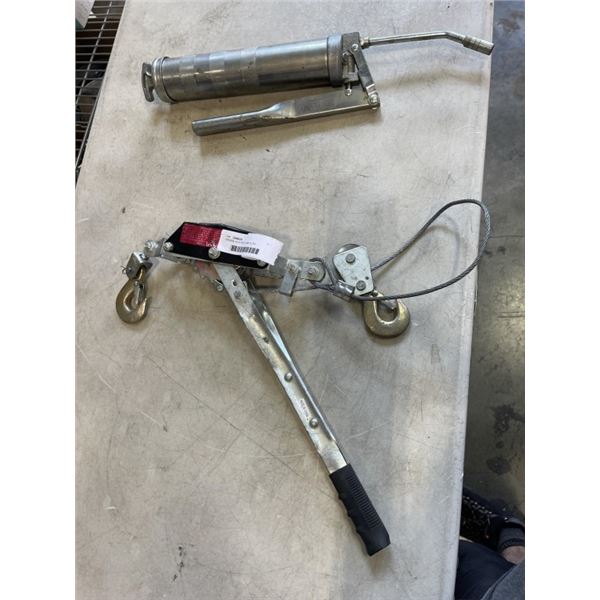 GREASE GUN AND COME ALONG