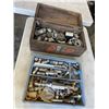 Image 1 : TRAY AND TOOL BOX OF ASSORTED BOLTS, FITTINGS, ETC