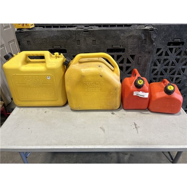 4 JERRY CANS