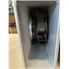 Image 2 : TOTE OF HEAVY DUTY EXTENSION CORDS AND ELECTRIC BOX FAN