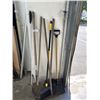 Image 1 : BUNDLE OF GARDEN TOOLS, SHOVELS, ETC