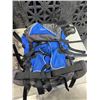 Image 2 : BASKET OF ASSORTED BAGS AND BASEBALL GEAR - BLUE JAYS BAG, HIKING PACK, ETC