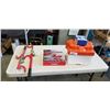 Image 1 : 2 BATTERY CHARGERS, BATTERY BOX, AND WHEEL LOCKS