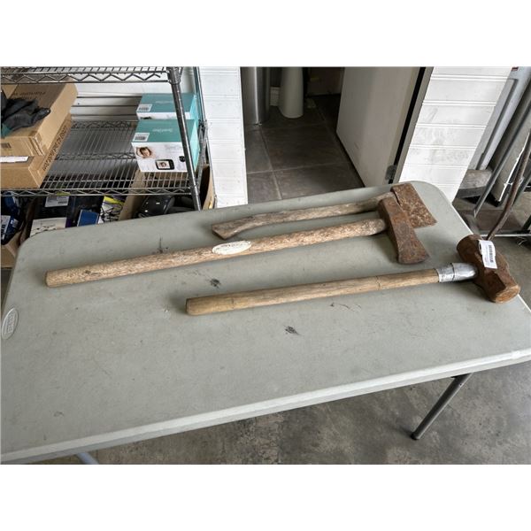 TWO AXES AND A SLEDGE HAMMER