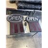 Image 1 : 2 LED OPEN SIGNS WITH 1 POWER SUPPLY