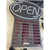 Image 3 : 2 LED OPEN SIGNS WITH 1 POWER SUPPLY