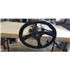 Image 2 : THRE SPOKE STEERING WHEEL ATTACHED TO STEERING COLUMN
