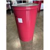 Image 1 : RED METAL BARRELL WITH LID