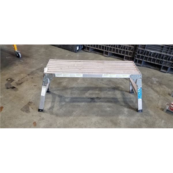 ALUMINUM WORK PLATFORM, FOLDING