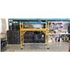 Image 1 : SECTION OF YELLOW ROLLING SCAFFOLDING 74 INCH X 30 INCH AND 74 INCH TALL, ONE PLATFORM