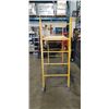 Image 2 : SECTION OF YELLOW ROLLING SCAFFOLDING 74 INCH X 30 INCH AND 74 INCH TALL, ONE PLATFORM
