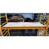 Image 3 : SECTION OF YELLOW ROLLING SCAFFOLDING 74 INCH X 30 INCH AND 74 INCH TALL, ONE PLATFORM
