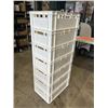 Image 5 : 7 WHITE STACKING BINS 16 X 24 X 7.5 INCH