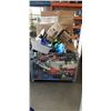Image 1 : PALLET OF ASSORTED GOODS, CONTENTS OF REPOSESSSED VEHICLES, BIN NOT INCLUDED