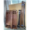 Image 1 : DOUBLE SIZE VINTAGE WOOD BEDFRAME