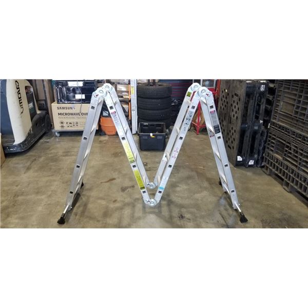 ALUMINUM MULTI FOLD 7FT 10 STEP LADDER