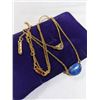 Image 1 : H HALSTON CHAIN W/ BEANS PENDANTS NECKLACE
