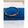 Image 1 : VINTAGE GOLD PLATED STAINLESS STEEL BANGLE