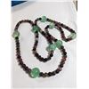 Image 1 : VERY LONG SEMI PRECIOUS BEADS NECKLACE
