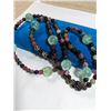 Image 2 : VERY LONG SEMI PRECIOUS BEADS NECKLACE