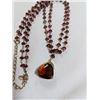 Image 3 : DOUBLE STRAND MONET BEADS W/ PENDANT NECKLACE