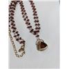 Image 4 : DOUBLE STRAND MONET BEADS W/ PENDANT NECKLACE