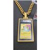 Image 2 : GRADED POKEMON RAIKOU CARD BECKETT 9, COMES WITH 3D PRINTED CHAIN SLAB HOLDER, AND NINETAILS TOPPS M