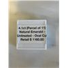 Image 2 : 4.1CT (PARCEL OF 11) NATURAL EMERALD, UNTREATED, OVAL CUT, RETAIL $1160