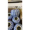 Image 2 : TRAY OF 40BLUE & WHITE PORCELAIN MINI VASES