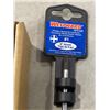 Image 3 : NEW CASE OF WESTWARD #1 PHILLIPS 6 INCH SHANK SPEED SCREWDRIVERS AND 2 NEW GREASE CONTROL VALVES