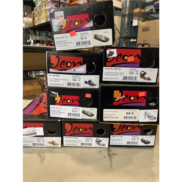 8 NEW PAIRS OF ASOSRTED LADIES SHOES / SANDALS
