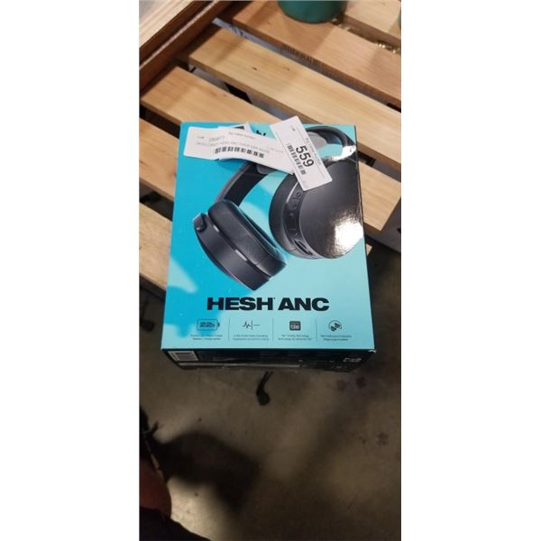 SKULLCANDY HESH ANC OVER EAR NOISE CANCELLING BLUETOOTH HEADPHONES - TESTED WORKING, RETAIL $169