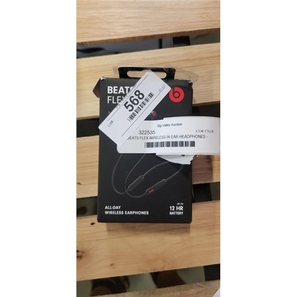 BEATS FLEX WIRELESS IN EAR HEADPHONES - TESTED WORKING