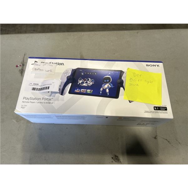 PLAYSTATION PORTAL REMOTE PLAYER. DEFECTIVE STORE RETURN
