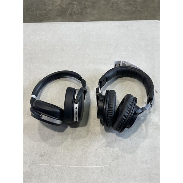 2 PAIRS OF HEADPHONES. 1 FROM AUDIO-TECHNICA