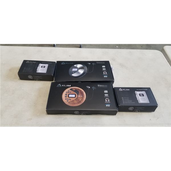 2 KLIM DISCOVERY HIGH FIDELITY SOUND REPRODUCTIONS AND 2 KLIM K8 CASETTE PLAYERS